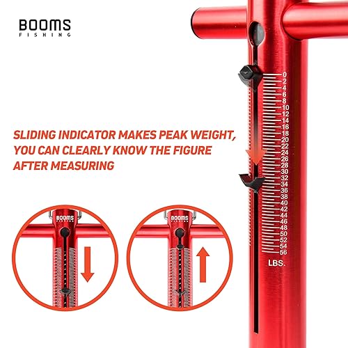 Miniatura 3 de Booms Fishing Escala de aluminio TS1 con resorte y gancho de 50 libras/48.5 lbs