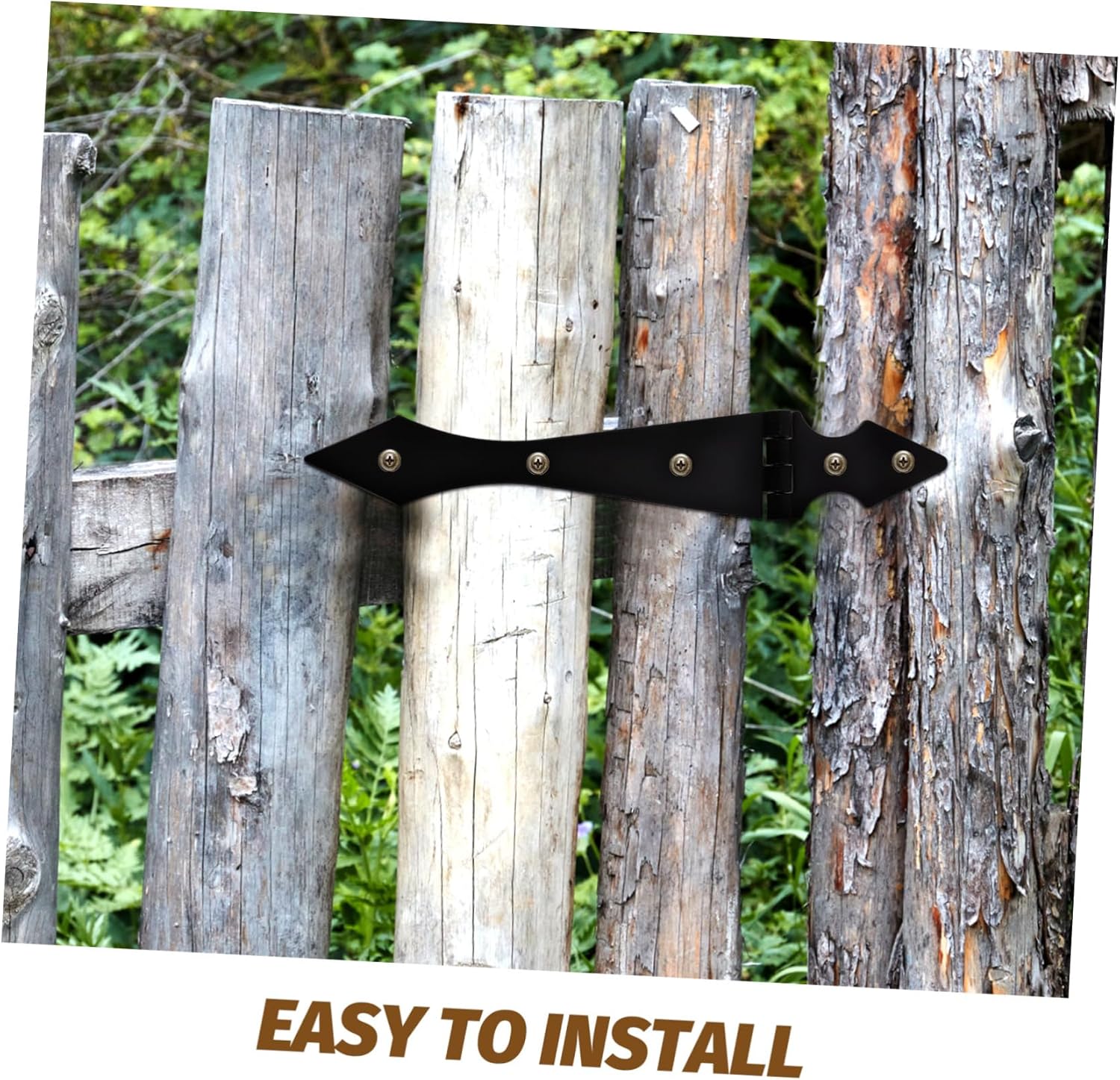 ARTIBETTER 10pcs Black Hinge for Outdoor Gate Fence Gate Hinge Decorative Garden Fence Replacement