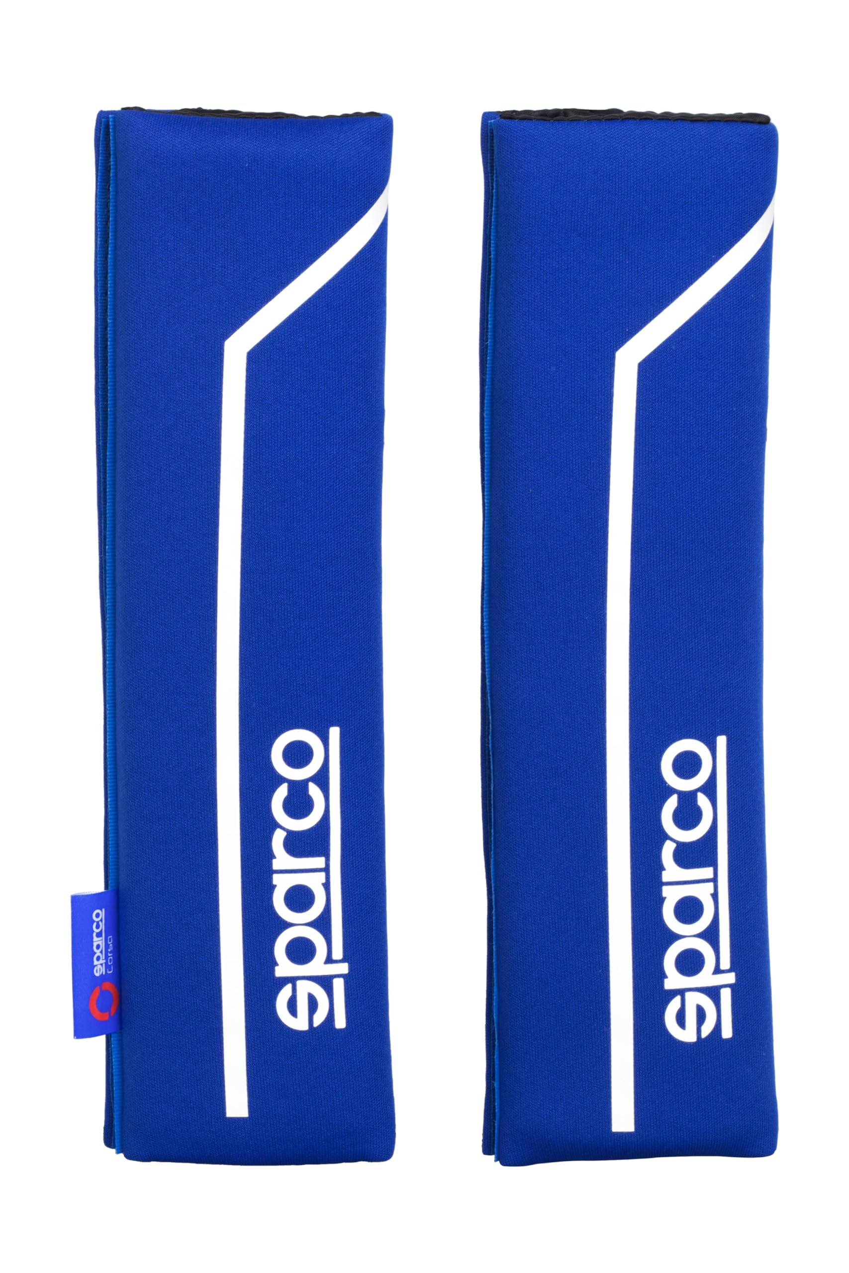Sparco Spc SPC1200 Cuscino Modello Linea S, Blu/Bianco, Set di 2