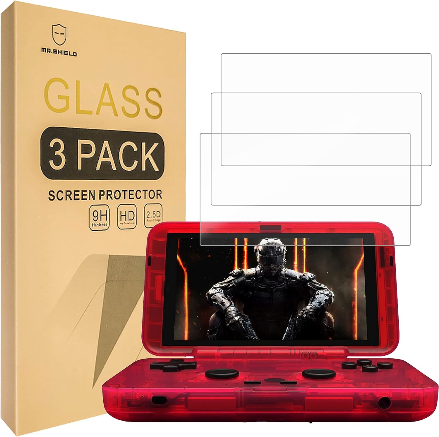 Mr.Shield Protector de Pantalla de Vidrio Templado 9H para Retroid Pocket Flip (3 Unidades)