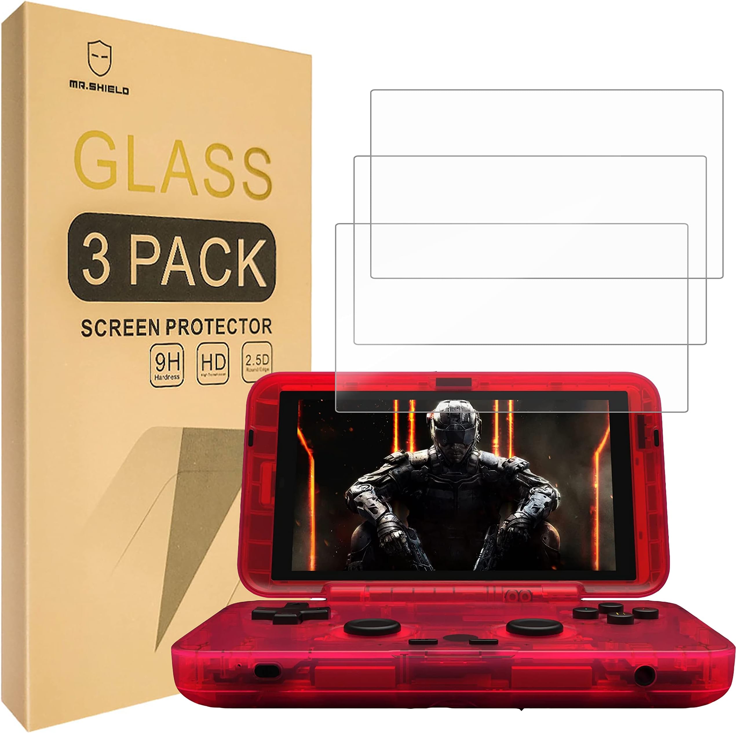 [3-Pack] Screen Protector For Retroid Pocket Flip [Tempered Glass] [Japan Glass with 9H Hardness] Screen Protector
