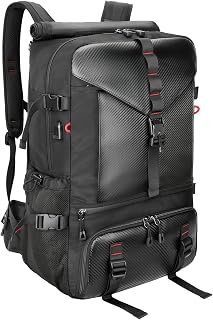 SWICKY 50L 여행용 백팩 컨버터블 더플 백 남성용 여성용, 82522(블랙 핏 17.3인치 노트북), 캐주얼