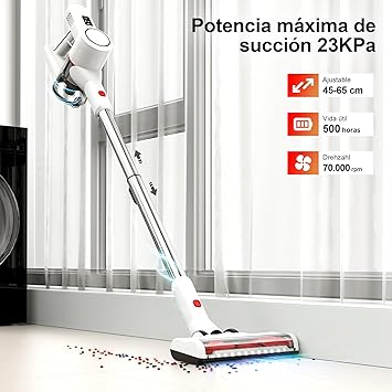 MFJUNS Escoba Aspiradora sin Cable Potente - Aspirador Vertical sem Fios Cordless Vacuum Cleaner Electrica Aspiradores Inalámbrica Domésticos1