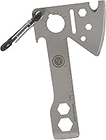 Vista 6 de UST Tool-a-Long - Mosquetones multiherramienta con construcción duradera y compacta de acero inoxidable para senderismo, kayak, campamento, viajes