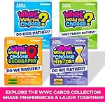 Board Game for Kids Ages 5-9 - Family Card Board Game for Kids 8-12 by QUOKKA - What Would You Choose - Does Family Rather - Pick Your Answer - Get to Know You - Fun Game Night for Boys & Girls