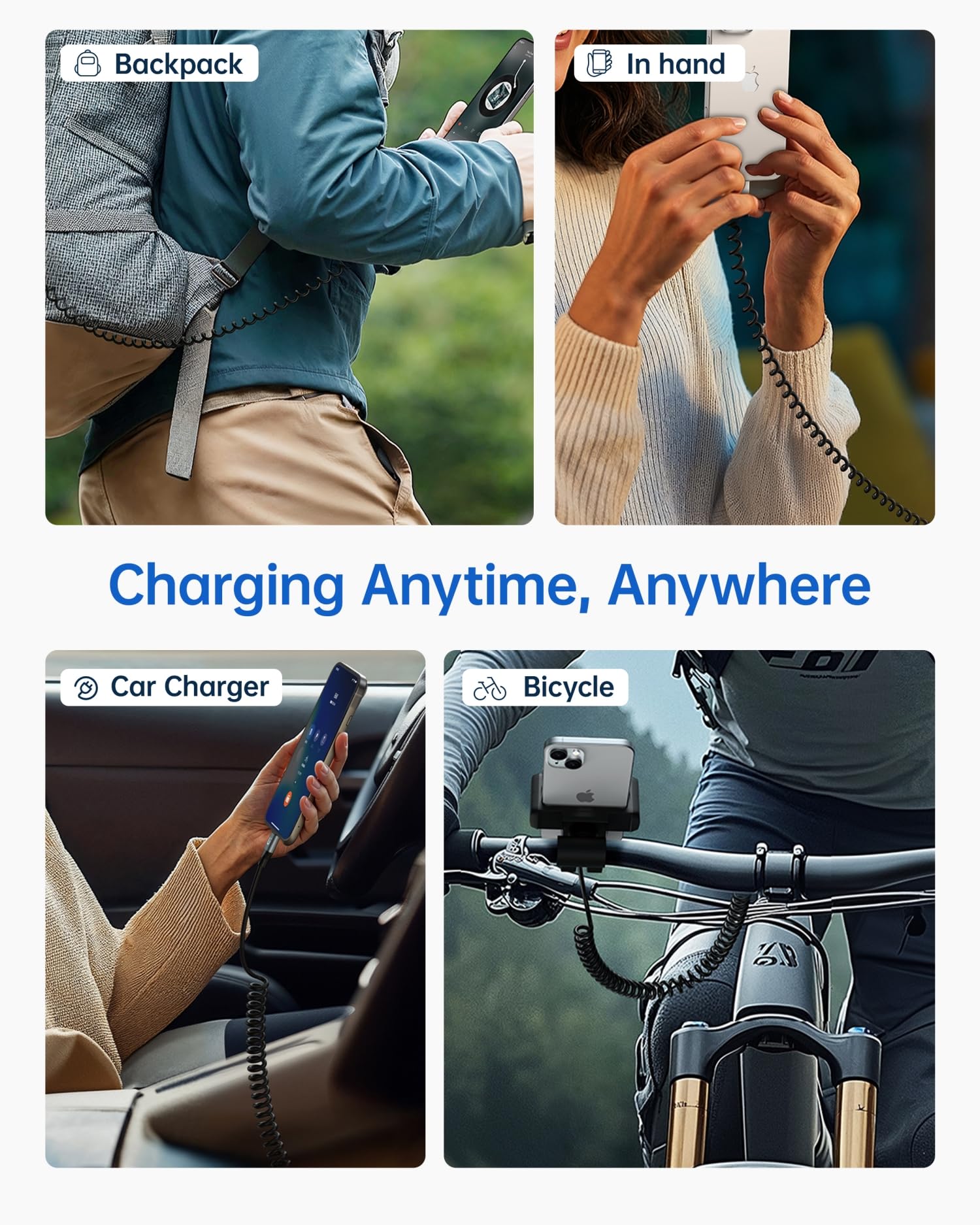 Cavo da USB C a USB C per auto, 1,8 m