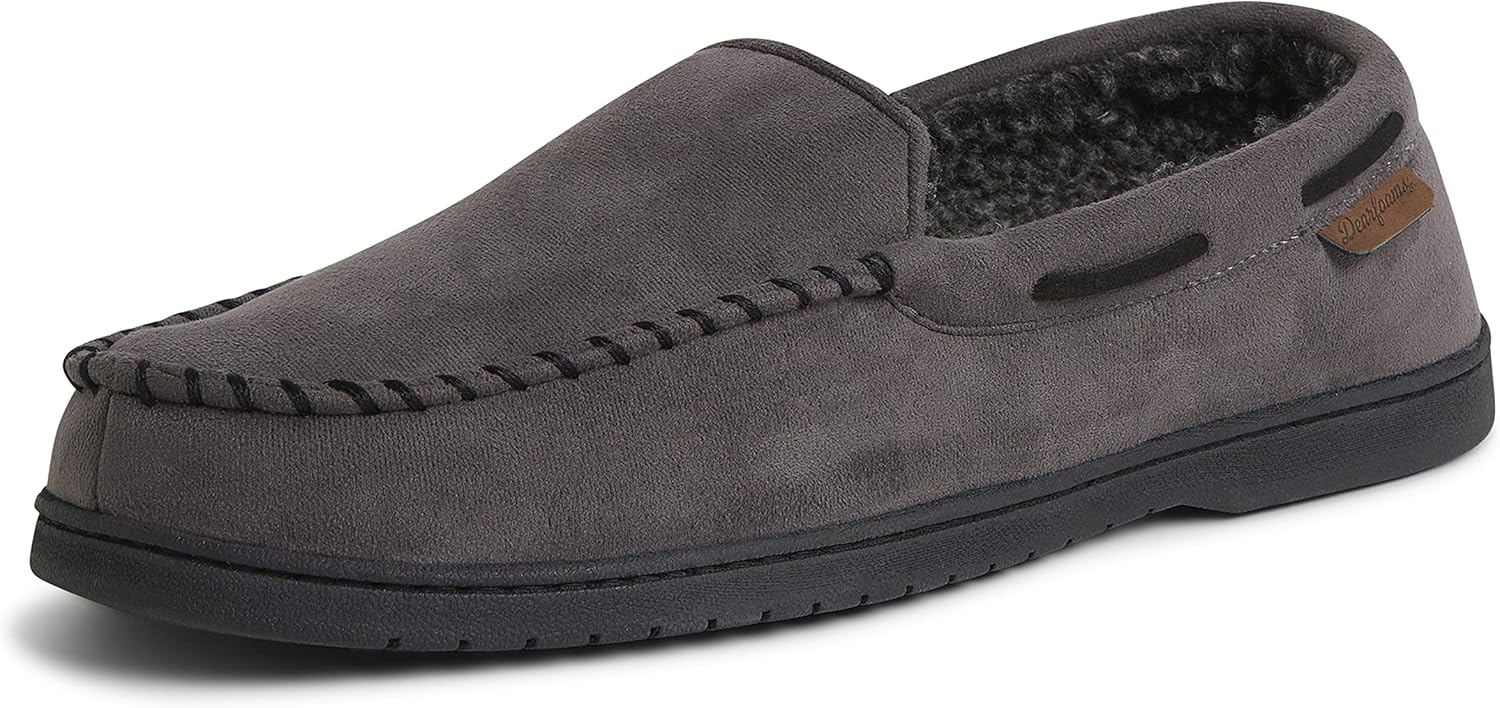 mens Keaton Memory Foam Indoor Outdoor Moccasin With Wide Widths Slipper