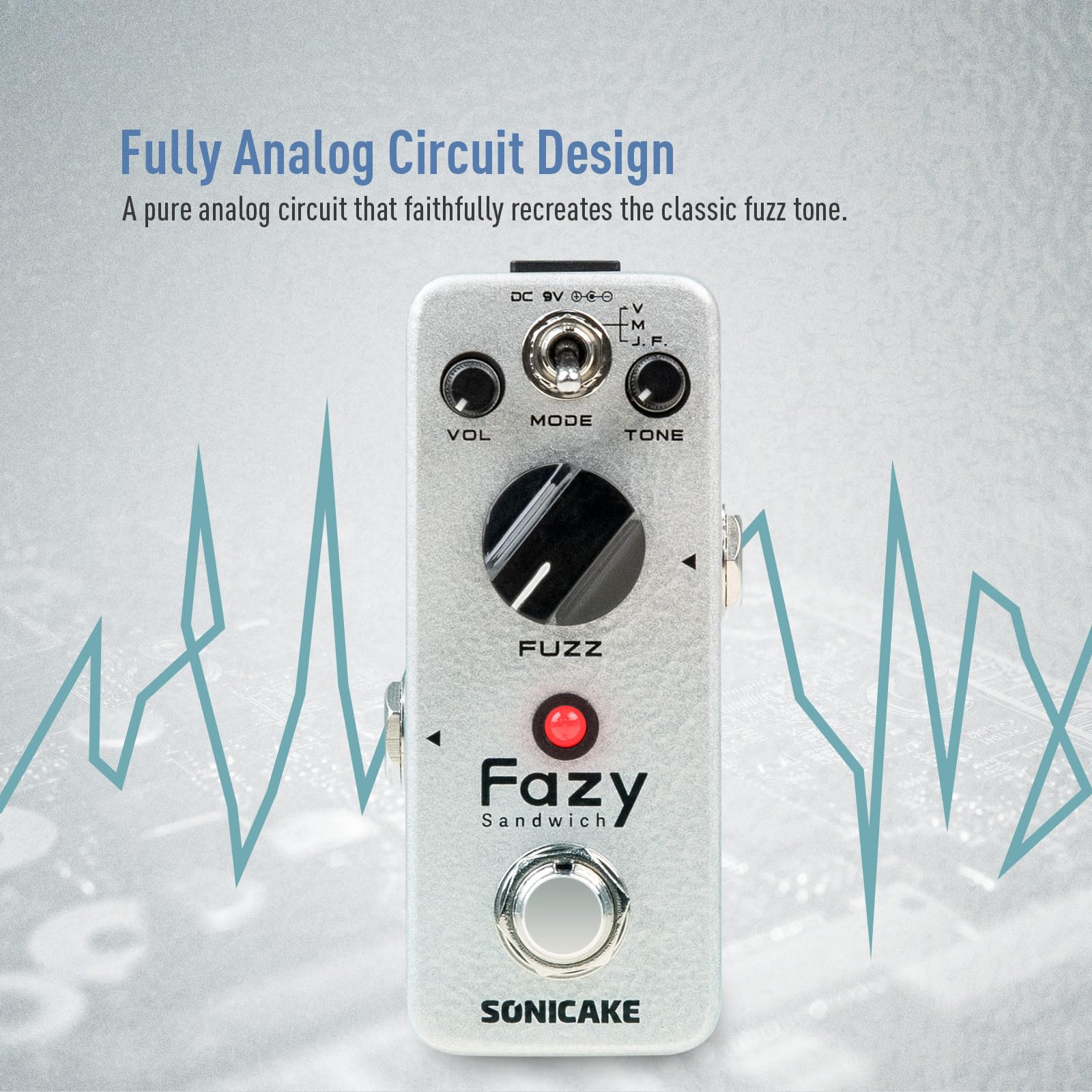 Amazon.com: SONICAKE Fuzz Guitar Pedal, Mini Fuzzy Effect Pedal