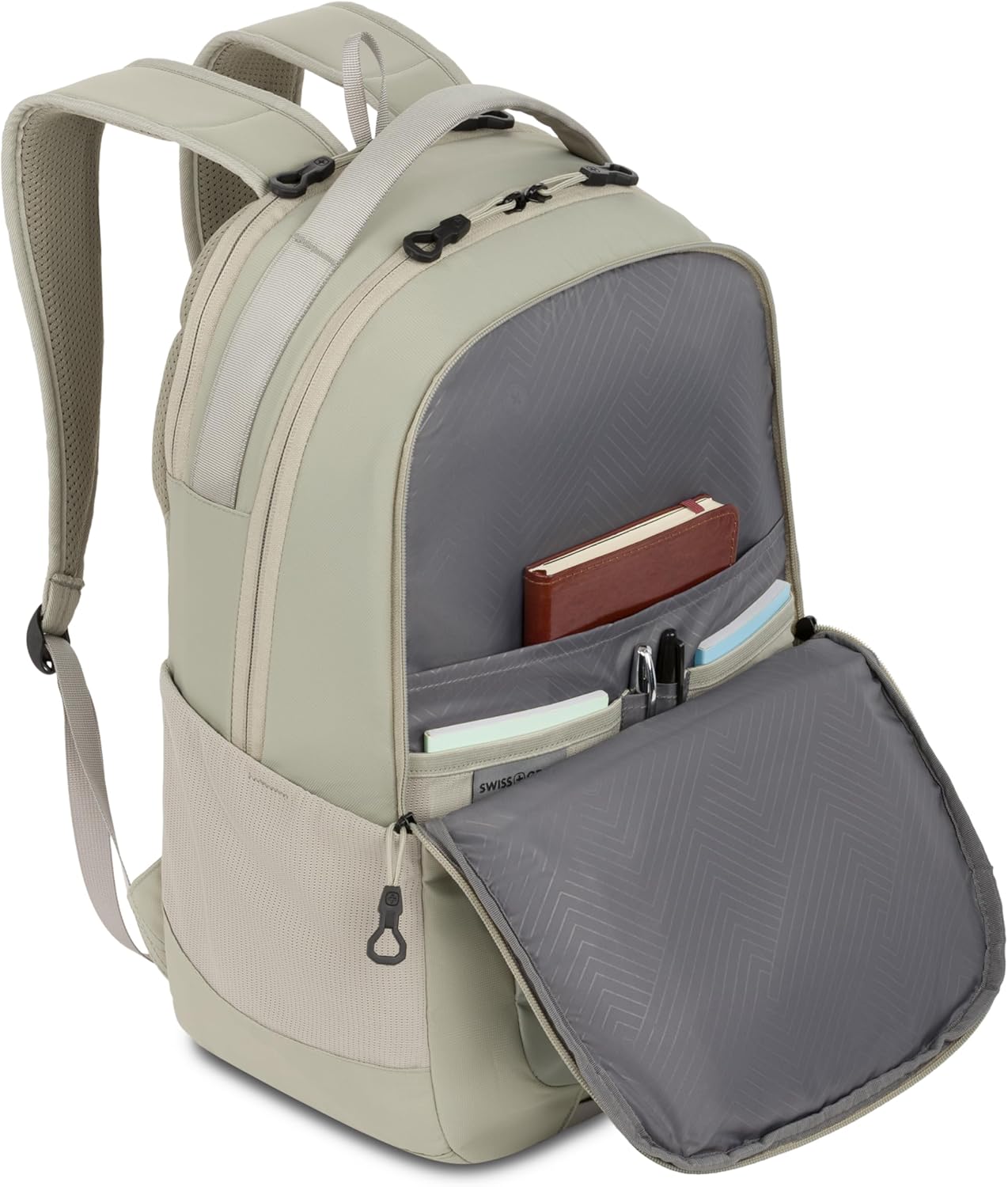 SwissGear Shield Laptop Backpack, Sage Gray, 18.5"x12"x6" - Image 8