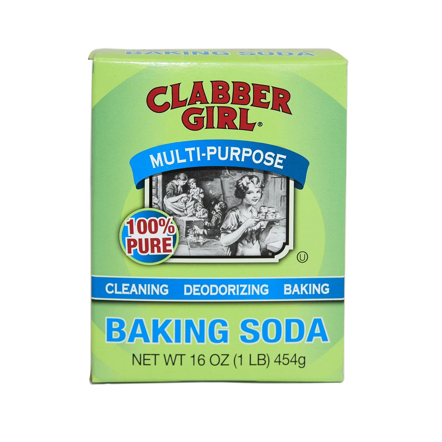 Clabber Girl Baking Soda, 16 Ounce (Pack of 12) Grocery