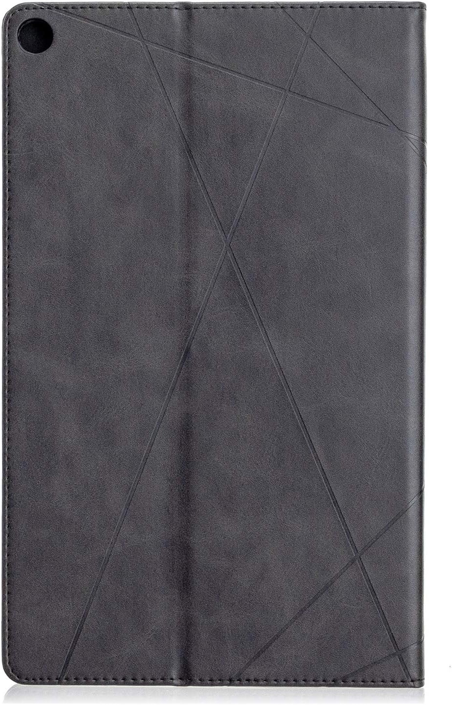 Leather 8 Inch Tablet Case Compatible with Amazon Fire HD 8 (8th/7th/6th Generation, 2018/2017 / 2016 Release),Business Smart Magnetic Flip Fold Stand Cover with Card Slot,Auto Wake/Sleep (Black)