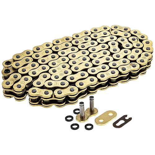 Vista 90 de Niche - Cadena de transmisión prémium sin junta tórica de alta resistencia con enlace maestro para motocicletas y ATVs 520V-X, Gris