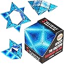 SHASHIBO Shape Shifting Box - Award-Winning Fidget Toy w/ 36 Rare Earth Magnets - Fidget Cube Transforms Into Over 70 Shapes, Sensory Toy Gift for Kids, Teens, and Adults (Blue Planet)