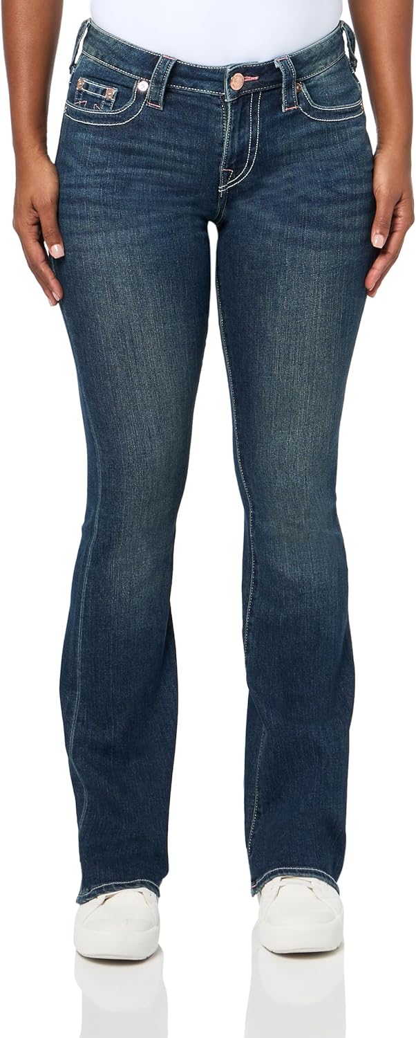 True Religion Women's Becca Midrise Super T Boot Cut Jean