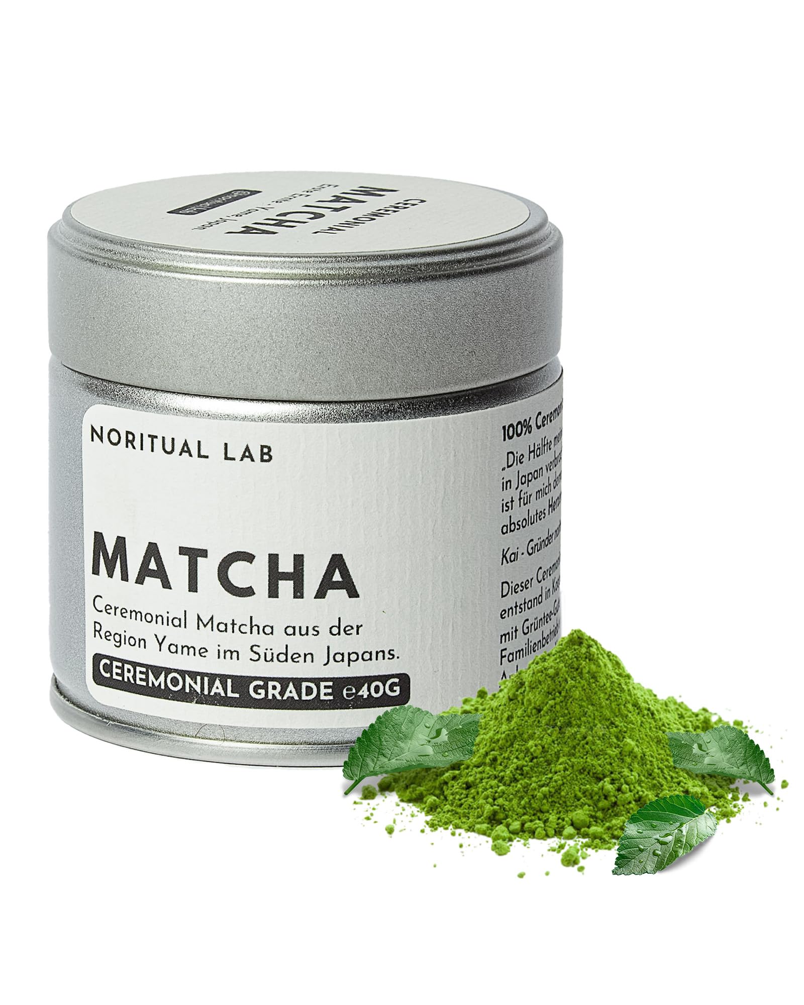 Ceremonial Matcha - Reines Matcha Pulver aus Japan - Ceremonial Grade - Original Matcha Grüntee - Erste Ernte - 100% Natürlich und Laborgeprüft