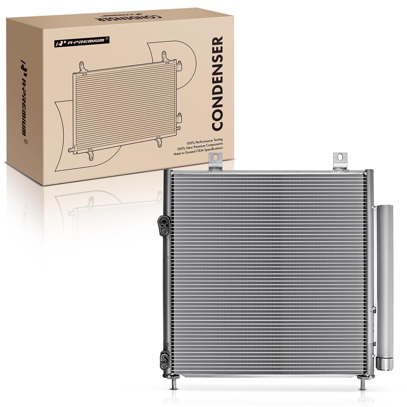 Photo 1 of A-Premium A/C Condenser Replace# 4331, 7812A229 - Compatible with 2014-2015 Mitsubishi Mirage L3 1.2L