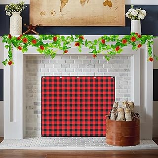 Magnet Fireplace Cover, Fireplace Draft Blocker, Fireplace Blanket for Heat Loss, Fireplace Flue Blocker, Fireplace Cold Air Blocker, Fireplace Draft Cover for Inside Fireplace(36" W x 27" H)