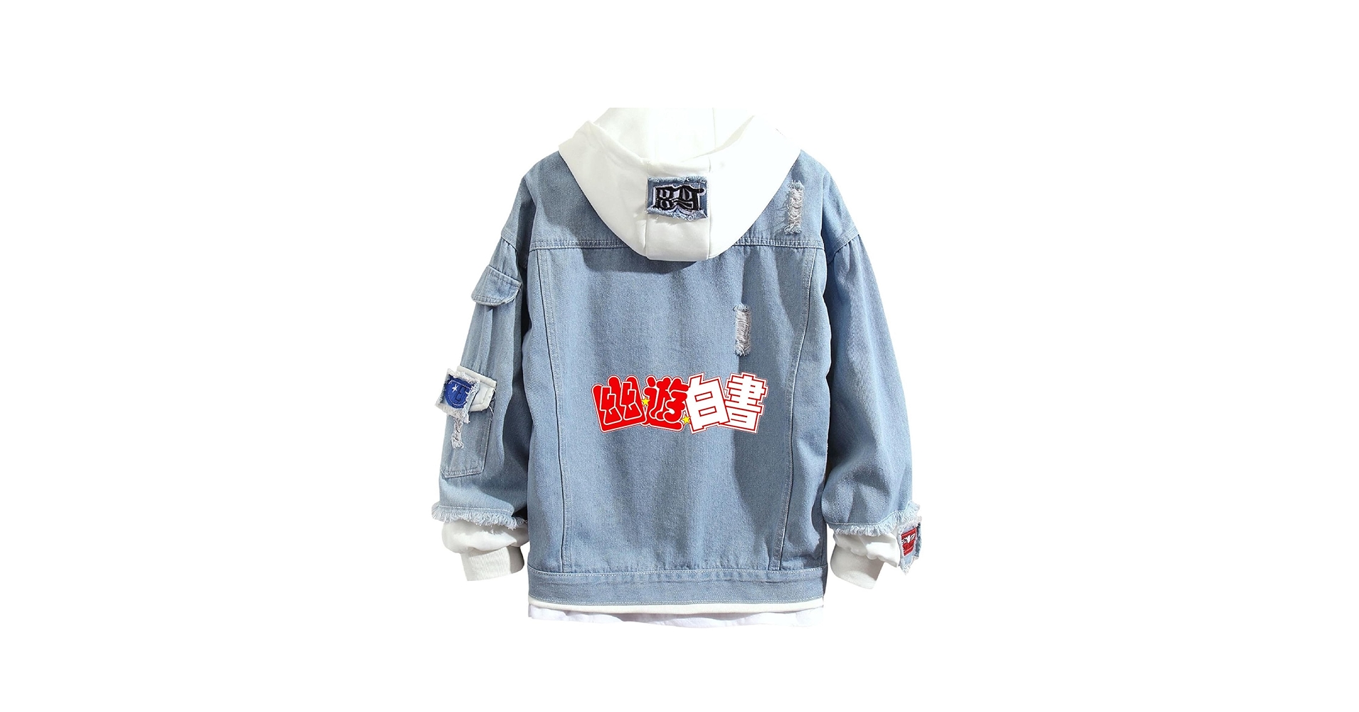 ジャケット・アウター yuyusoyu Amazon.com: ISaikoy Anime Yu Yu Hakusho Denim Jacket Sweatshirt