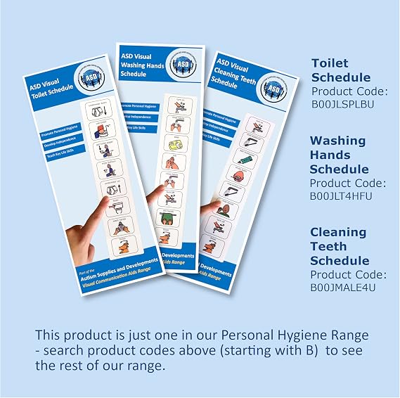 Brushing Teeth Visual Schedule for Autism, Toothbrushing Chart (English)