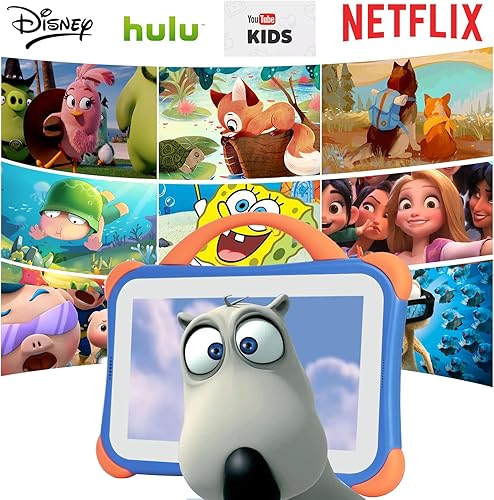 Miniatura 2 de weelikeit Tableta infantil para niños, tableta de 7 pulgadas para niños pequeños, 8 GB de RAM, 64 GB ROM Android 14 con control parental, Bluetooth,