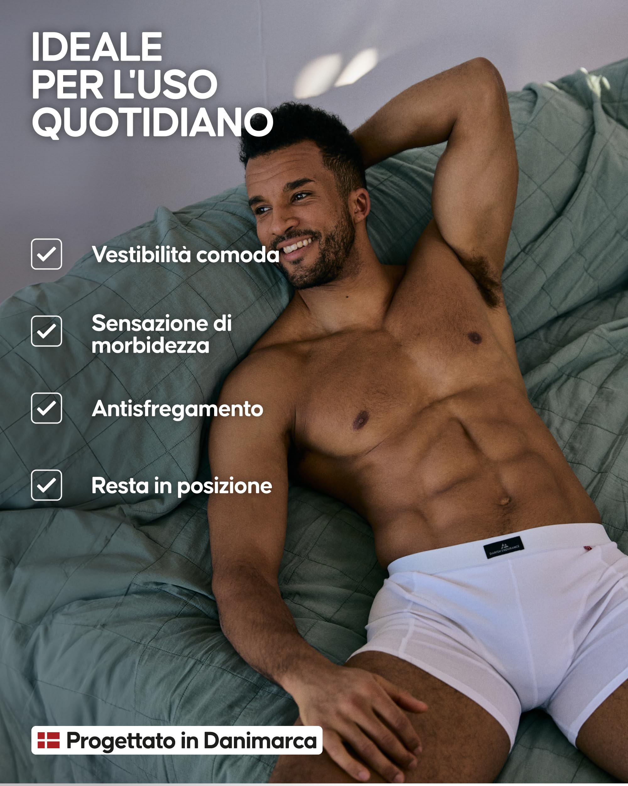 DANISH ENDURANCE Boxer Uomo Cotone Elasticizzato, Boxer a Pantaloncino Comodi e Traspiranti, Cuciture Piatte, con o Senza Patta Frontale, 3 o 10 Paia