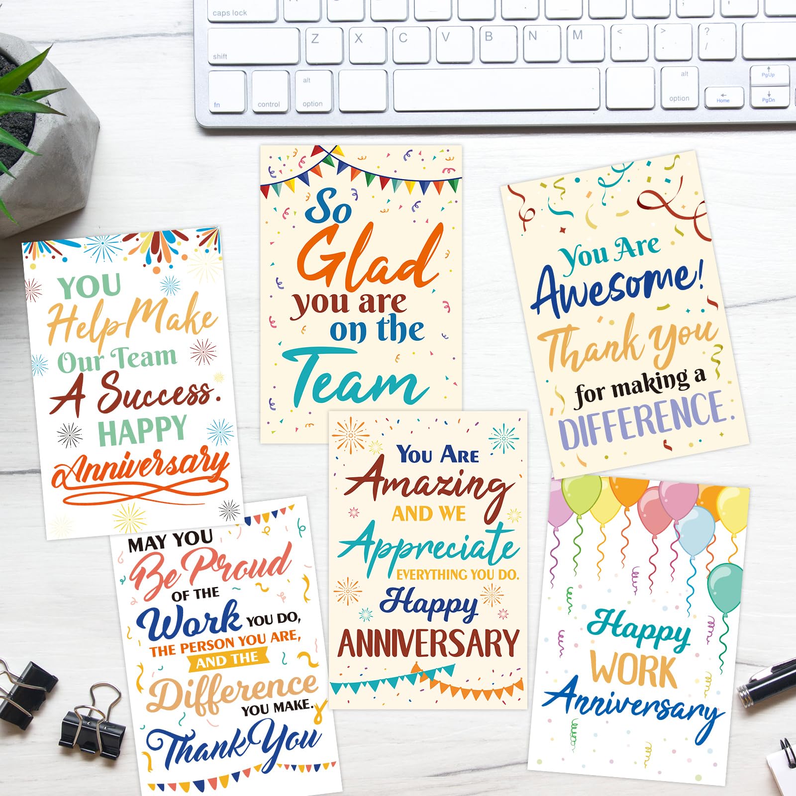 Bulk Fancy Land Work - 30-Pack Employee Appreciation Greeting - View #4