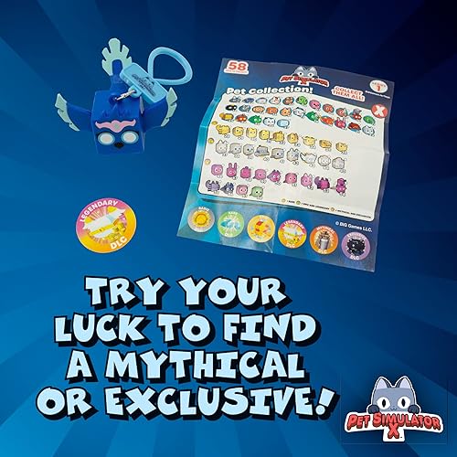 Miniatura 5 de UCC Distributing PET Simulator X - Minifigura de mascotas misteriosas con clip de coleccionista, bolsa ciega 1 paquete y oportunidad de código DLC -