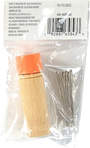 Miniatura 2 de Boye Contenedor de madera con tapa naranja, accesorio de ganchillo, tamaño 18, multicolor 7 (42-40040)