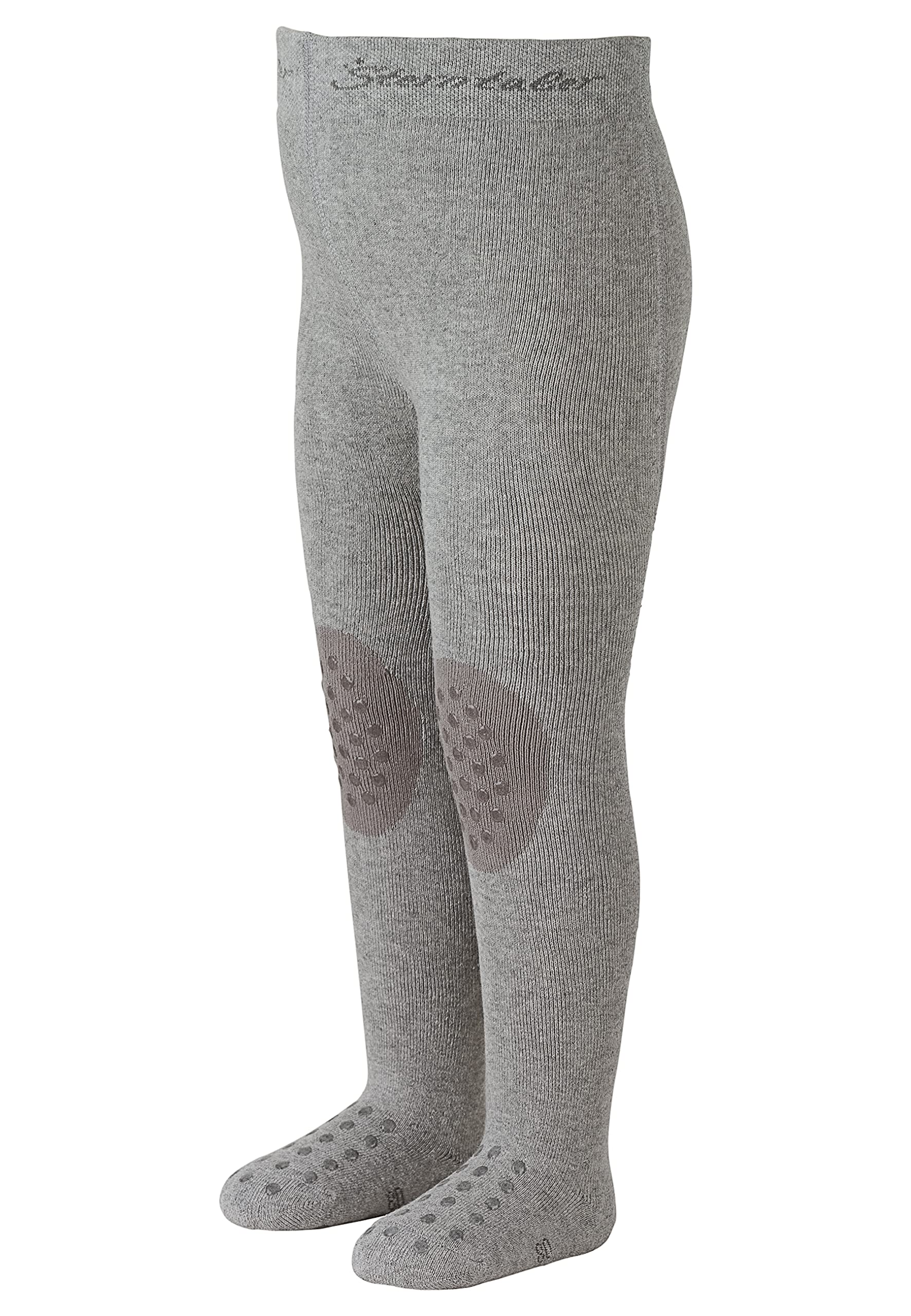 Sterntaler Men's Silber Mel. Baby Boys Baby Girls Krabbelstrumpfhose Uni Tights, Silver (Silber Melange 542), 12-18 M (Manufacturer Size: 80) Tights, Grey (Silber Melange 542), 80 (Manufacturer Size: 80)