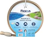 Flexon 1/2" x 50ft Medium Duty Garden Hose – Kink-Resistant, Durable Vinyl, Leak-Proof Couplings, Weather-Resistant, Flexible Water Hose for Lawn, Garden, and Outdoor Use