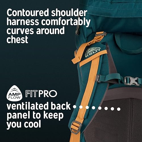 Miniatura 7 de Kelty Nena 60L Mochila para mujer  Mochila de senderismo y mochila con suspensión Pro de ajuste ajustable, ajuste específico para mujer, paquete de