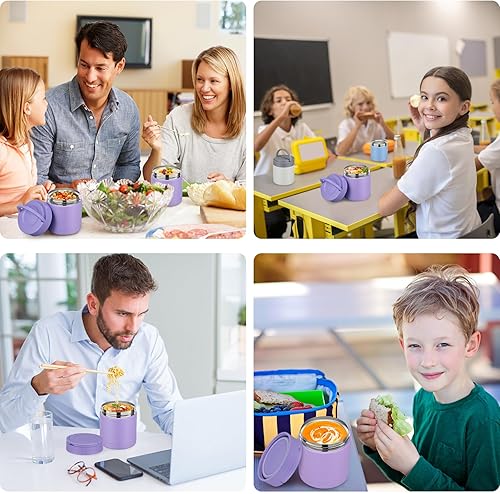 Miniatura 6 de Termo de sopa de 10.5oz para alimentos calientes, termo de alimentos aislado para niños y adultos con asa, boca ancha, recipiente de alimentos a