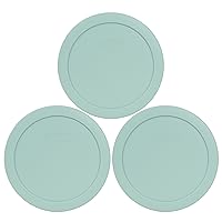 Vista 15 de Pyrex 7201-PC - Tapas de plástico para almacenamiento de alimentos de 4 tazas, color azul oscuro, hechas en EE. UU. - Paquete de 3