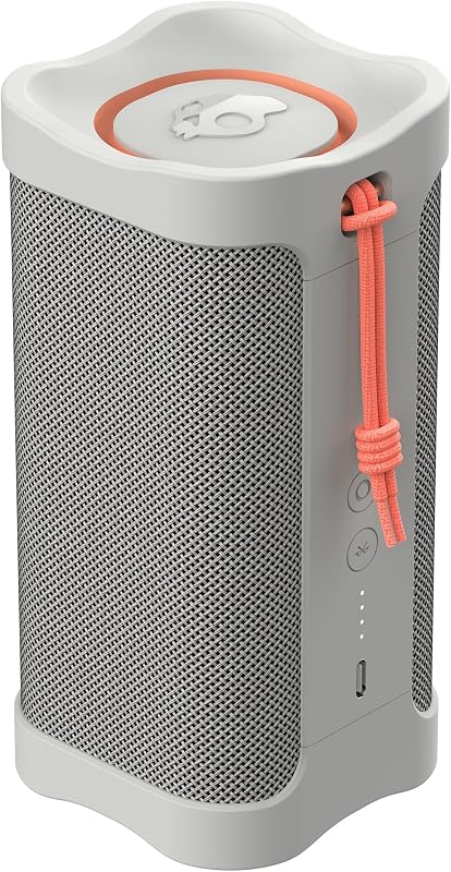 Lifeworks Skullcandy Terrain parlante Bluetooth inalámbrico - parlante portátil impermeable IPX7 con radiadores pasivos personalizados duales, batería de 14 horas, muñequera de nailon y estéreo inalámbrico verdadero