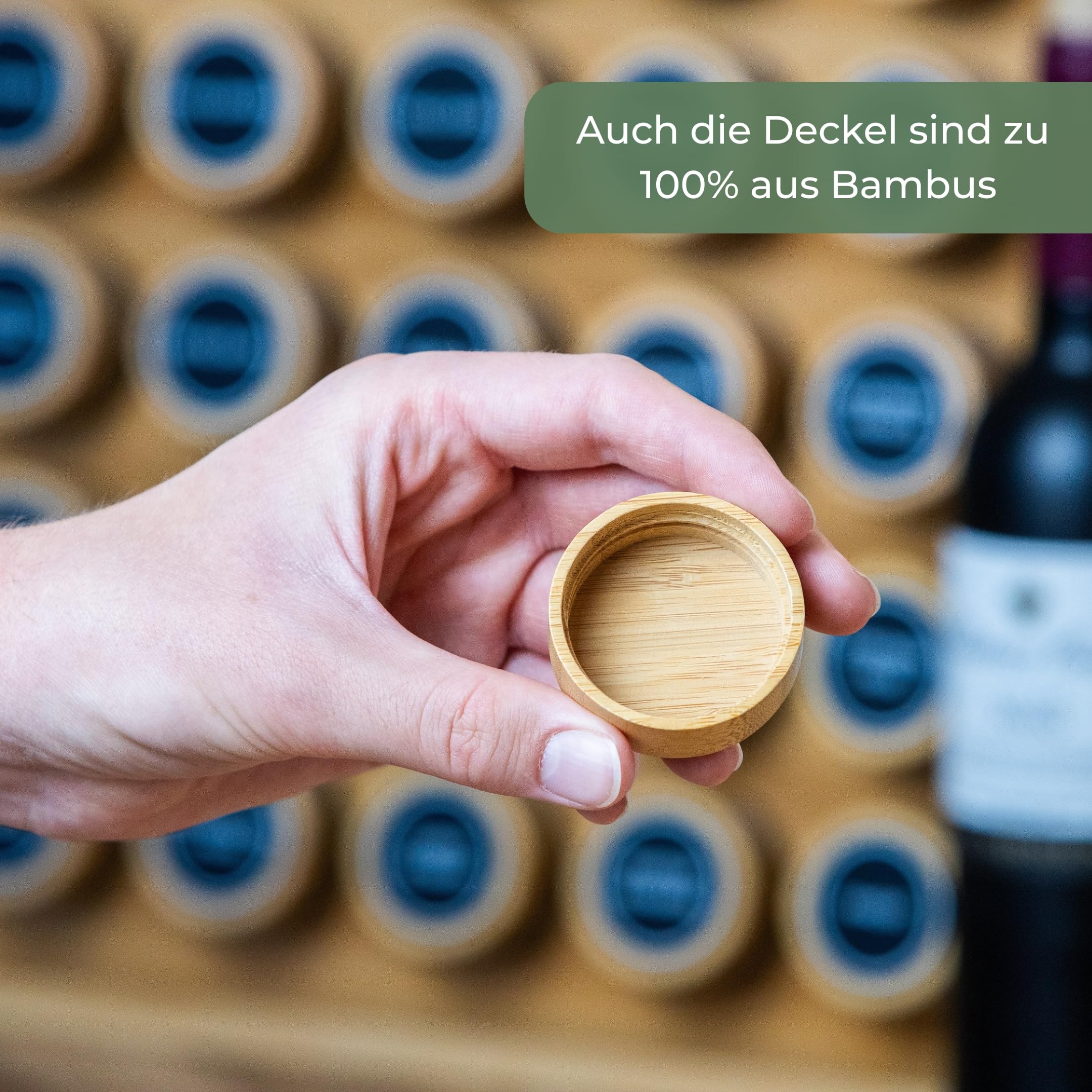 Adabor Gewürzregal aus Bambus Holz stehend oder für Schublade - Spice Rack Gewürz Organizer mit 30 Gläsern - Gewürzgläser mit Bambusdeckel+ Streueinsätze+ 144 Etiketten+ Stift für Gewürzaufbewahrung