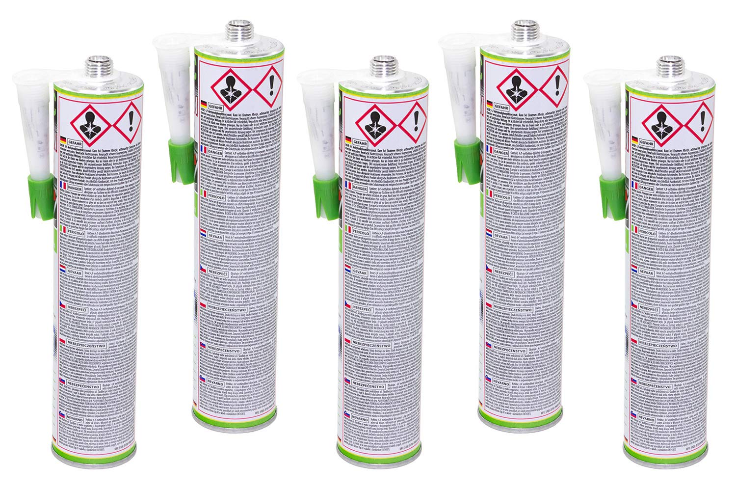5x 310 ml PETEC Scheibenkleber Kartusche 83310 Kleber Scheibe Dichtmasse
