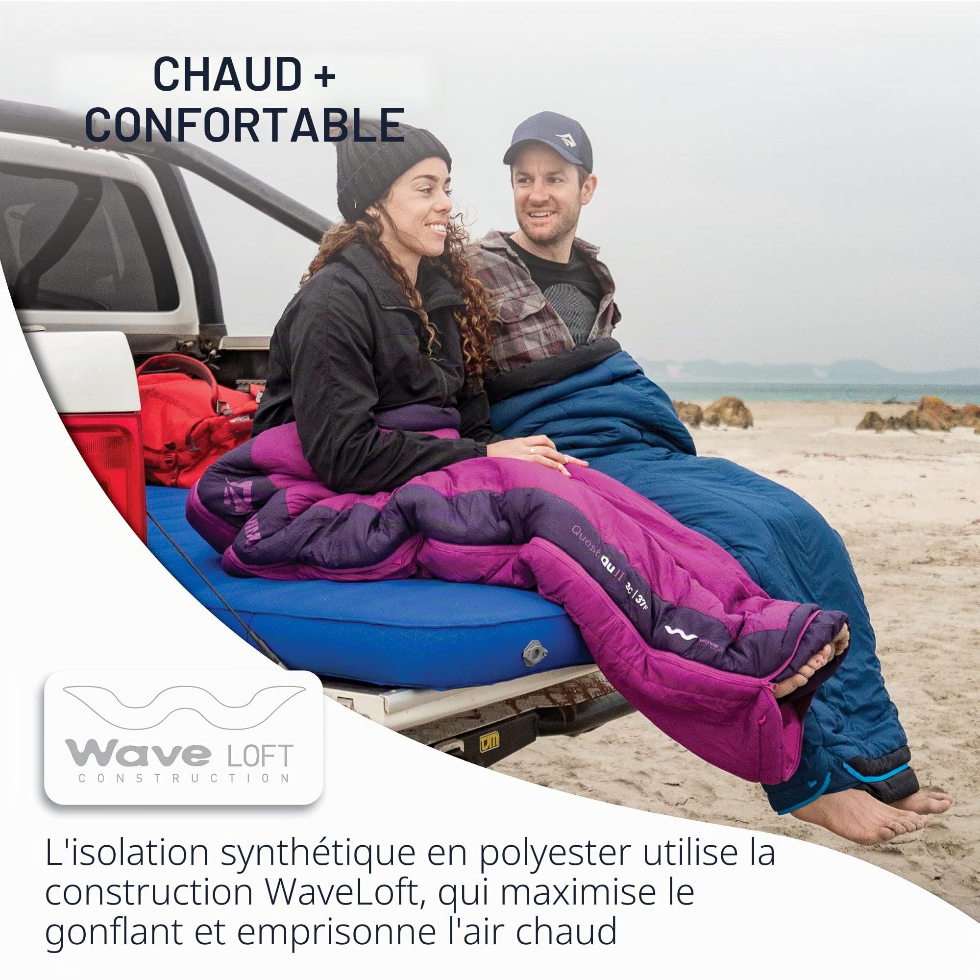 Synthetic Sleeping Bags Trailhead ThII R Left Zip Color: Azul Azul cobaltoo