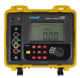 ETCR3100C Soil Resistivity Tester Earth Resistance Meter Ground Tester
