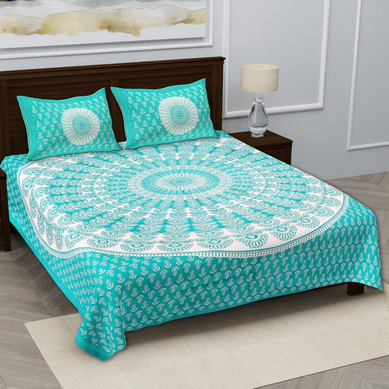 BedZone 100 Cotton, Comfort Rajasthani Jaipuri Traditional King Size