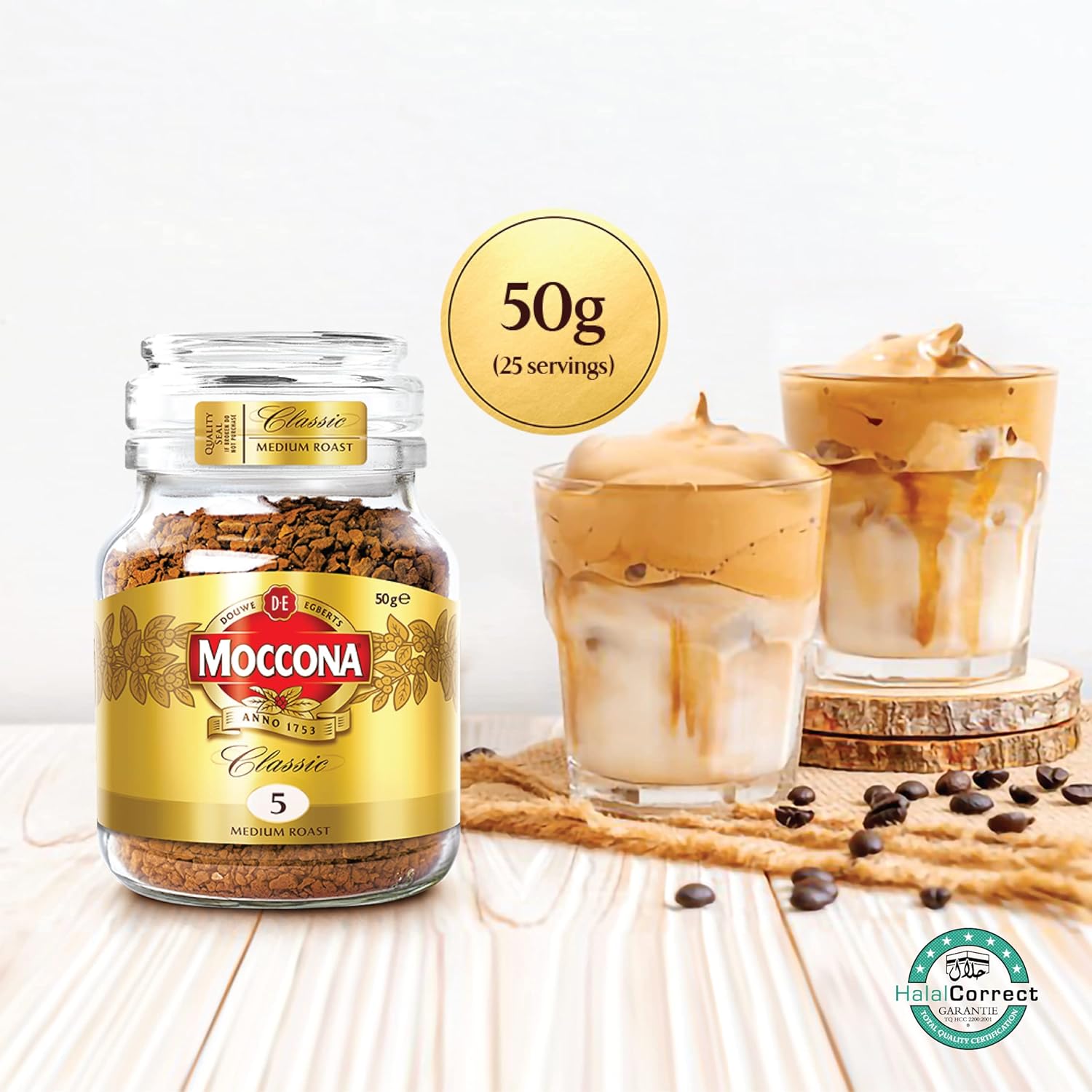 Moccona Classic 50g Medium Roast Ground Coffee