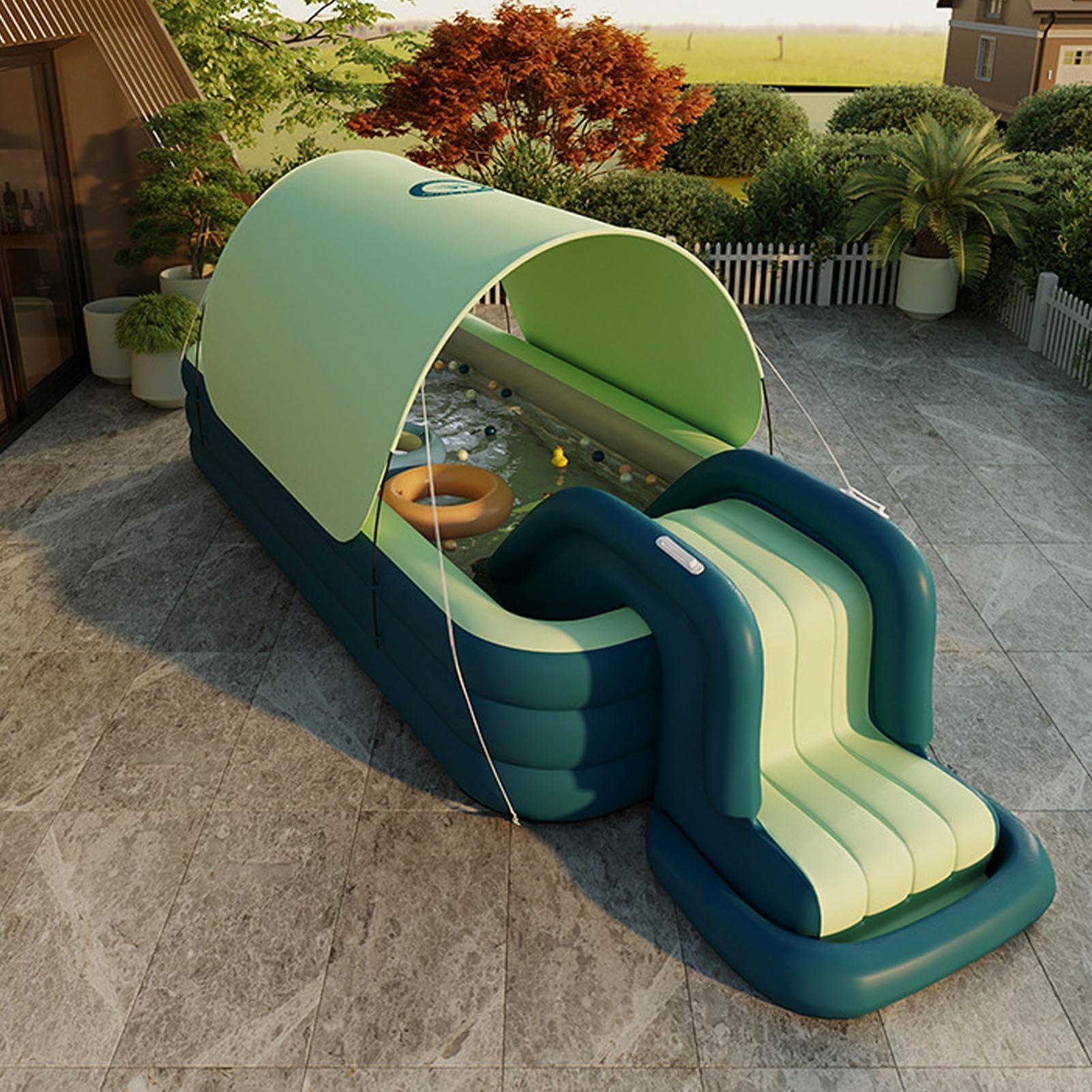 Wasserrutsche für Pool – Wasserrutsche für Pool, aufblasbare Wasserrutsche für Pool | Sommer-Wasserrutsche für Poolpartys im Garten – Spaß für Erwachsene und