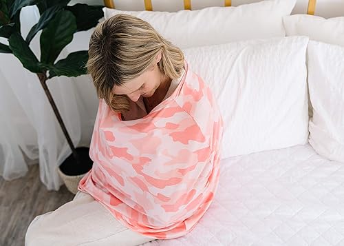 Miniatura 9 de Remi Copper Pearl Funda multiusos asiento de automóvil, enfermería, cochecito, tela elástica, para todas las estaciones, diseños elegantes, fácil