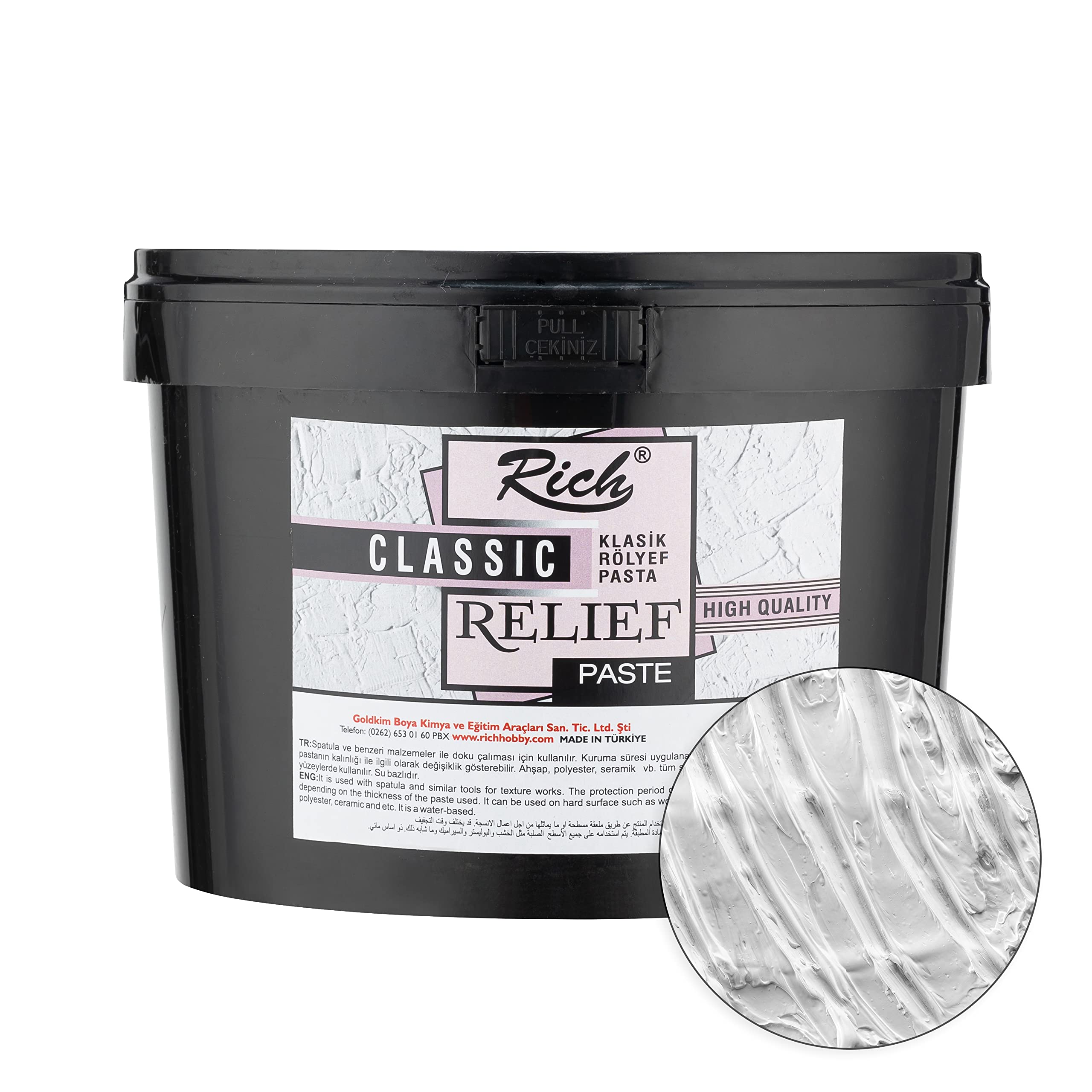 Pasta Strutturale Grossolana Bianca 1,7 Kg - Stucco Per Decorazioni 3D, Arte E Modellismo, Pronto All'Uso - Foto 2