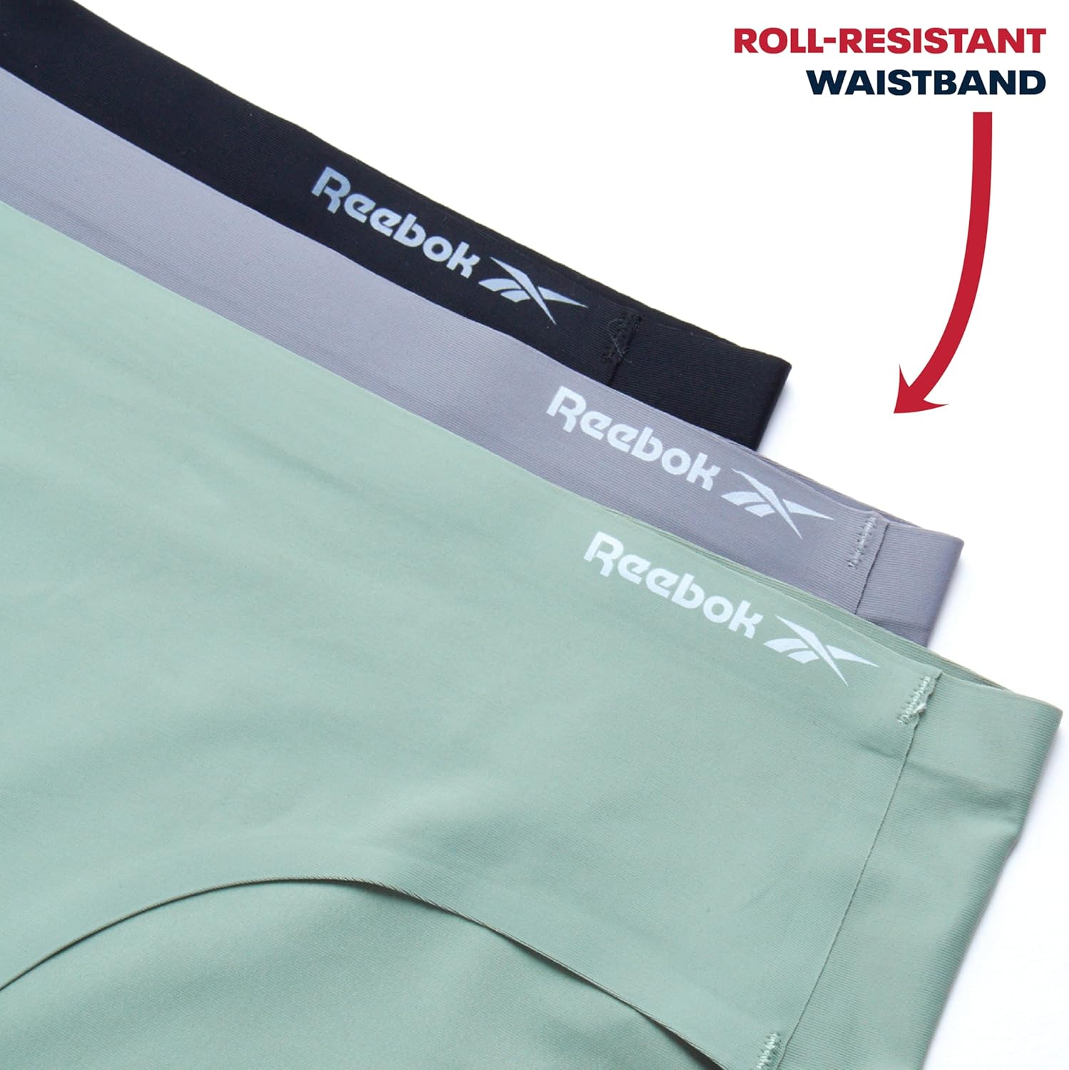 Reebok Womens Hipster Underwear - 6 Pack Soft Stretch Performance No Show Briefs Hipster Panties Seamless Underwear for Women - Image 4