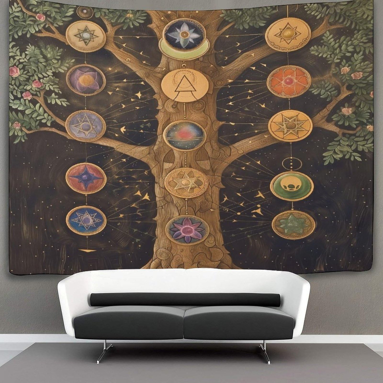 kaiyun Life Tree Tapestry Plant Wall Hanging Bedroom Home Decor 100cmx150cm