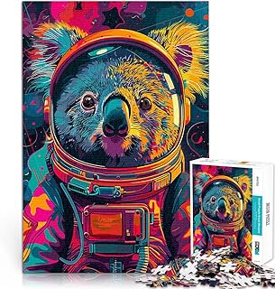 Comprar Puzzles de 1000 Piezas para Adolescentes Astronauta Koala Space Reducción del estrés Interesante Decoración artística del hogar 50x70cm