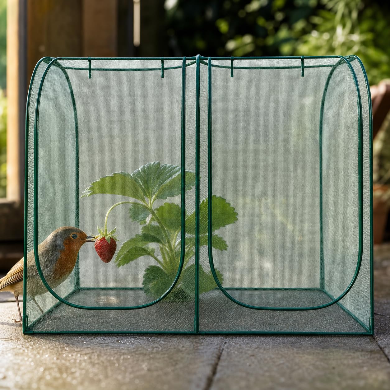 Serra da Giardino con Copertura Rete Anti Insetti, Protezione Piante per Orto, per terrazzo