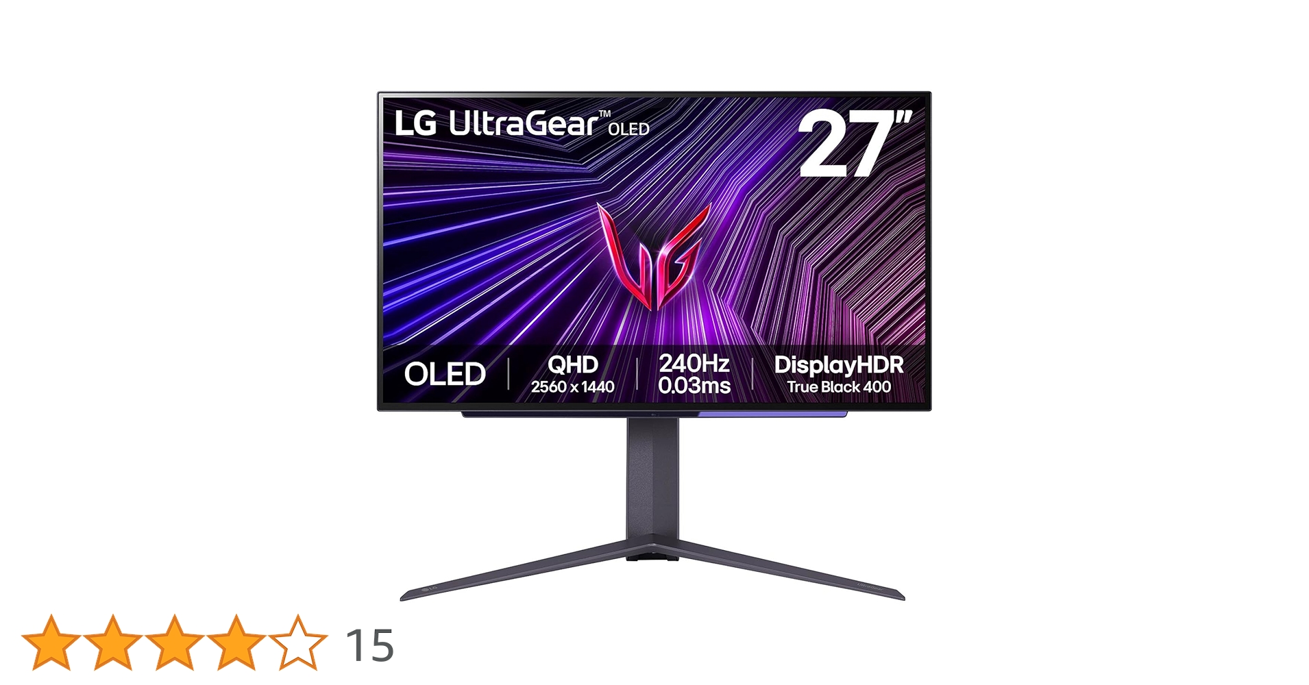 LG 27 inch Ultragear OLED QHD Gaming Monitor(2560 x 1440) 240Hz LG 27 inch Ultragear OLED QHD Gaming Monitor(2560 x 1440) 240Hz