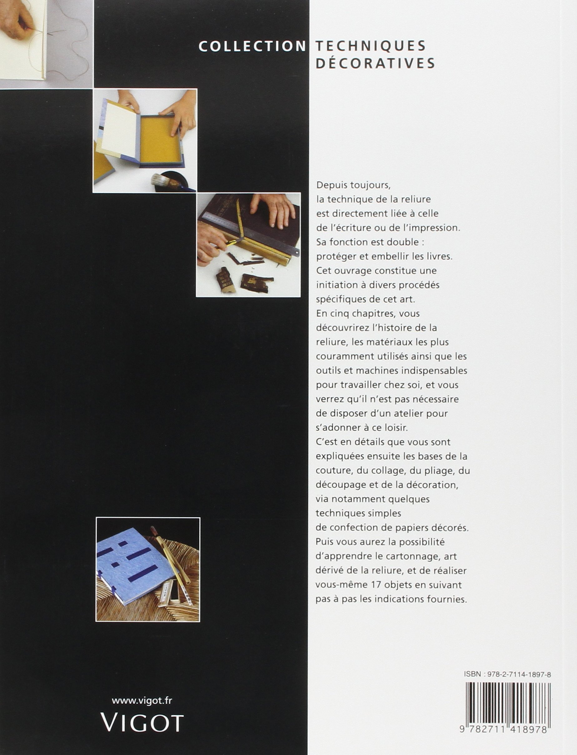 Reliure: Techniques décoratives