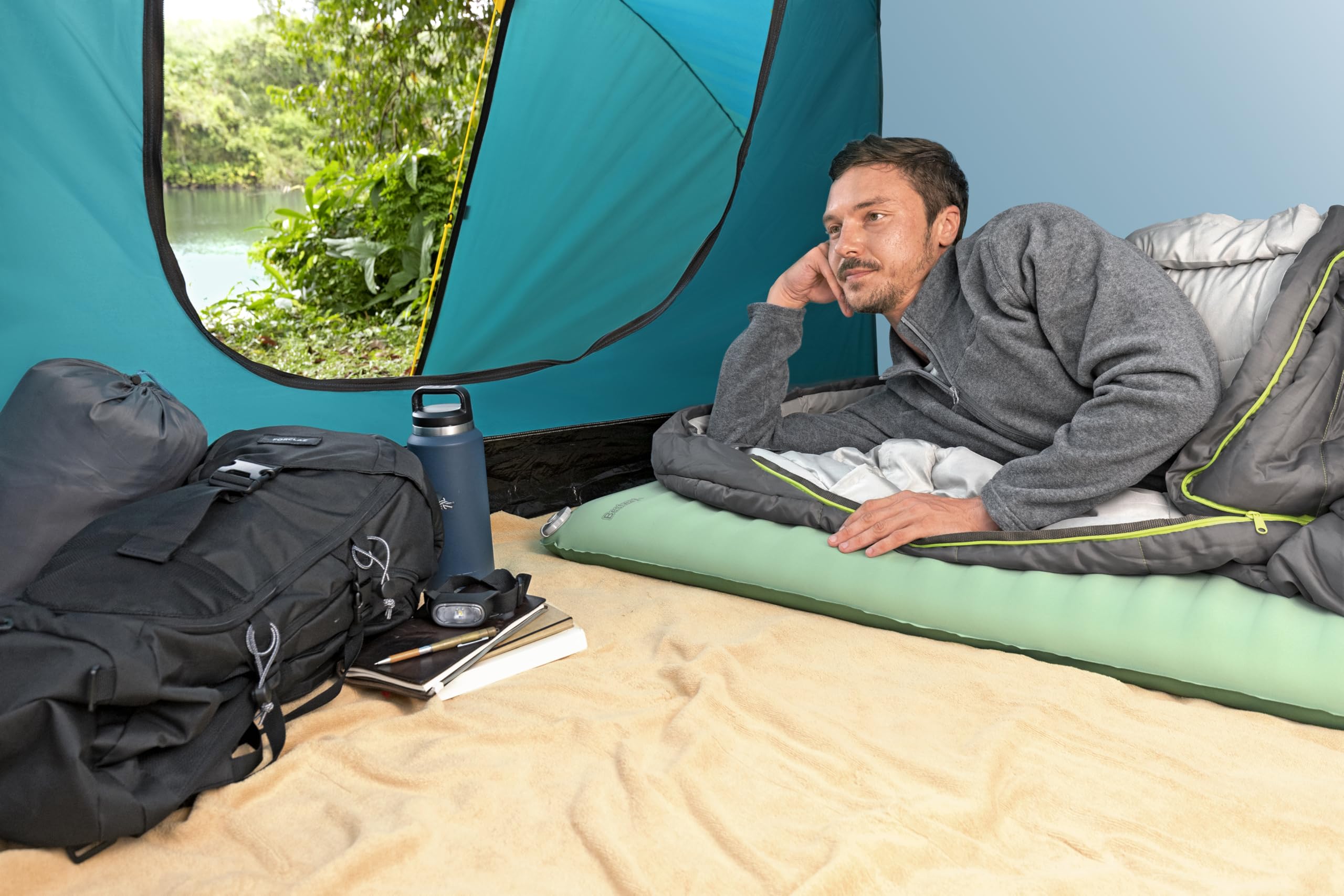 Bestway selbstaufblasende Single-Schlafmatte ComforTrek 183 x 63,5 x 7,6 cm